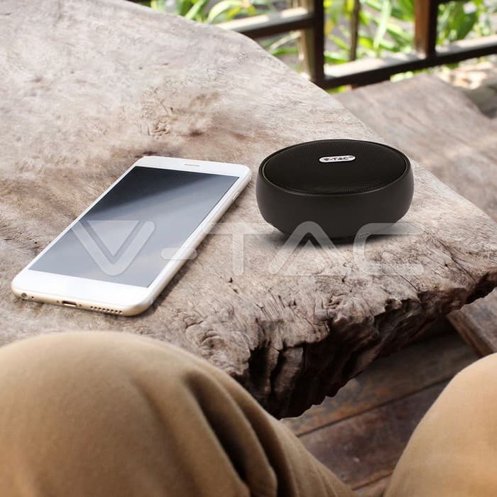 Преносен Bluetooth Звучник Микро USB Висок Квалитет Кабел 800mah Батерија Црна - thumbnail 5