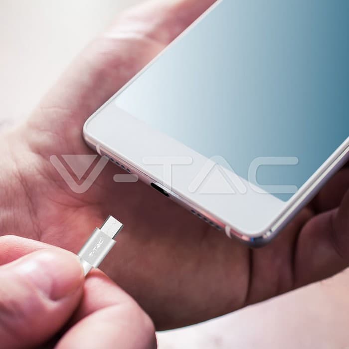 Микро USB Кабел Сребрена Платина Серија - thumbnail 4