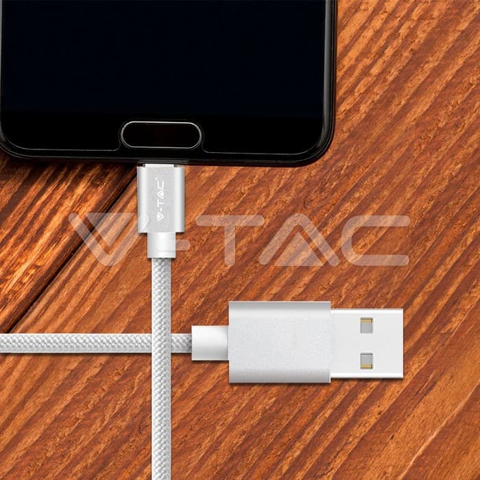 Микро USB Кабел Сребрена Платина Серија - thumbnail 5