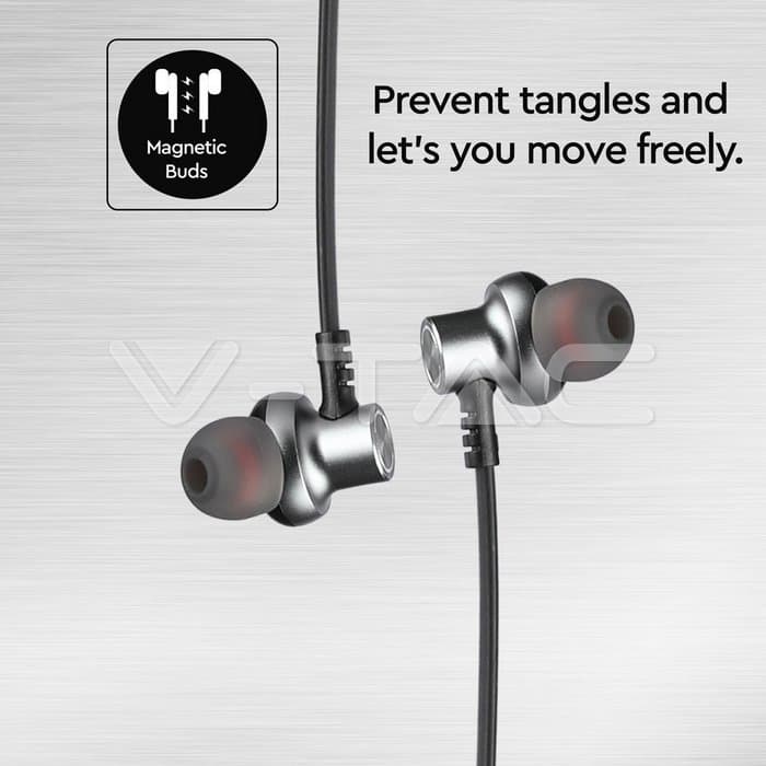 Спортски Слушалки Bluetooth 500mAh Црни