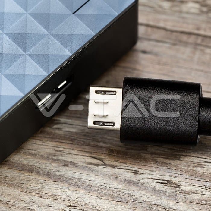 Кабел Micro USB 1m Црна Серија на Бисер - thumbnail 5